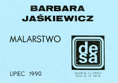 Barbara Jaśkiewicz Wystawa DESA